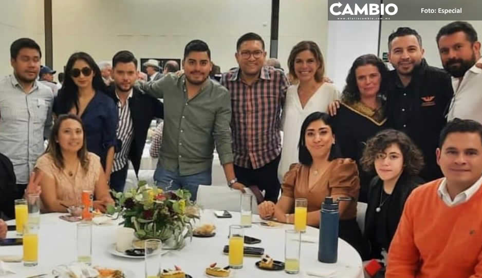 Claudistas estuvieron en evento de MC con su líder nacional, Dante Delgado, y hasta se tomaron foto