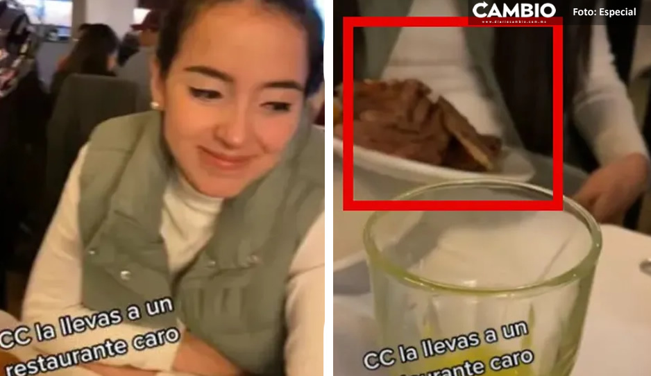 Pareja cena en restaurante fifí y novia se lleva las ‘sobras’ en su tupper (VIDEO)