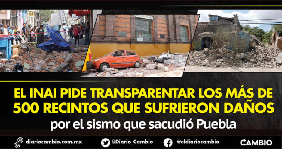 A 5 años del sismo S-19 que cimbró Puebla,  todavía faltan 518 inmuebles por rehabilitarse (FOTOS)
