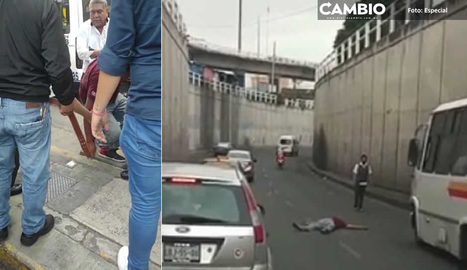 Ladrón que se aventó del puente de la CAPU había asaltado la terminal de autobuses (VIDEO)
