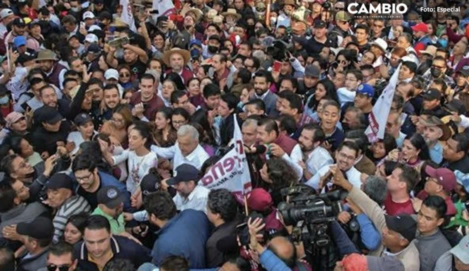 Cinco horas duró la marcha de AMLO en la CDMX (VIDEO)