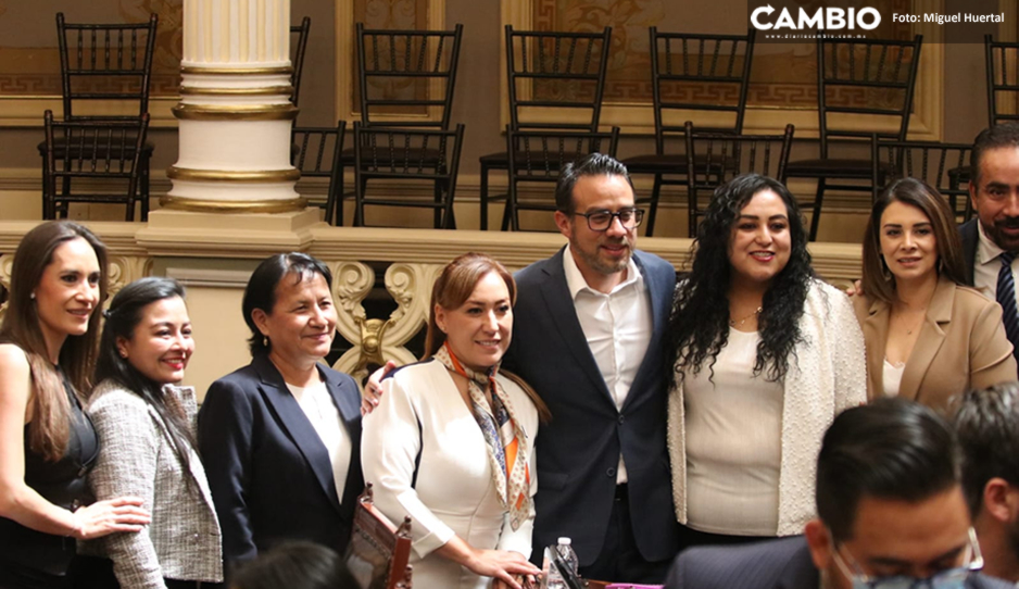 Diputadas y diputados de la bancada del PAN en el Congreso de Puebla