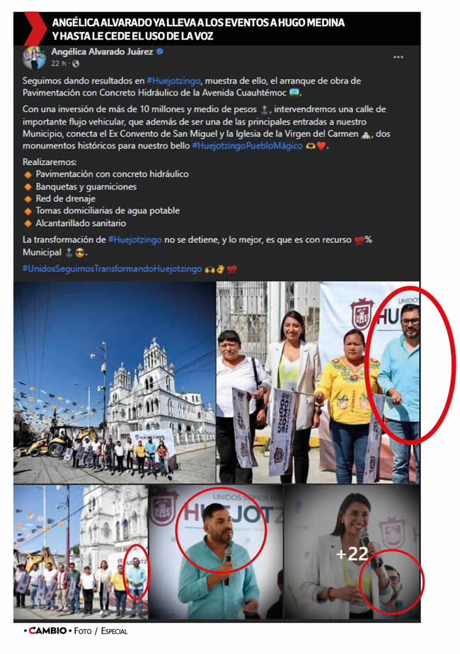 angelica alvarado presume tesorero eventos