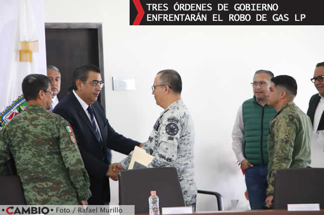 sergio salomon pone marcha plan seguridad fuerza por puebla robo gas lp