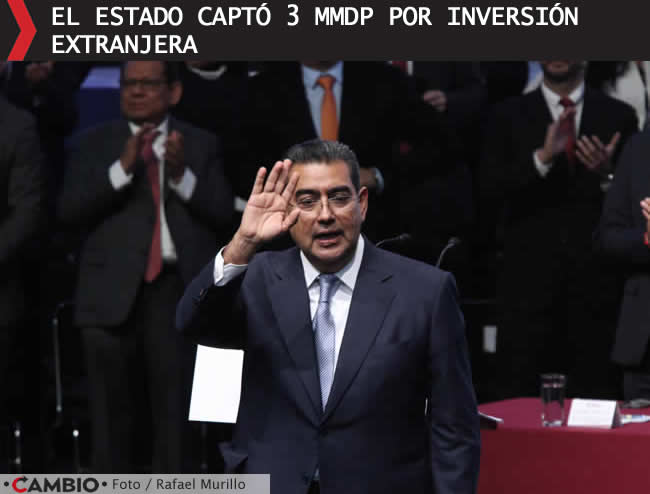 rinde sergio salomon primer informe gobernador puebla inversion extranjera