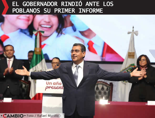 rinde sergio salomon primer informe gobernador puebla
