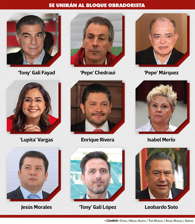 politicos poblanos que se uniran al bloque obradorista