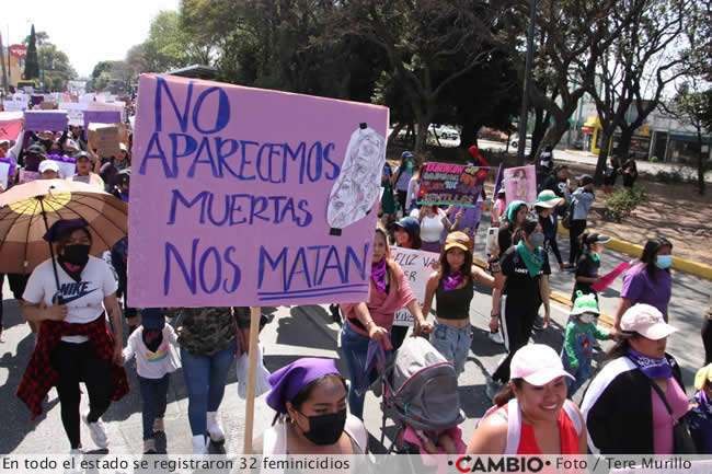 puebla capital 2do lugar feminicidios nivel nacional