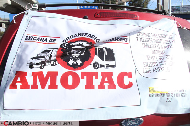 amotac manifestacion sobre autopista mexico puebla 