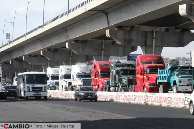 amotac manifestacion sobre autopista mexico puebla