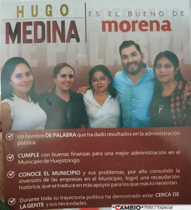 angelica alvarado manda personal promocionar hugo medina 