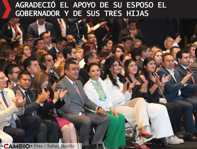primer informa de labores dif estatal gaby bonilla apoyo sergio salomon hijas