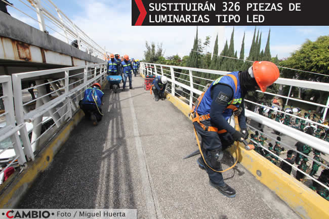 gobierno sergio salomon inicia rehabilitacion ciclopista hermanos serdan luminarias