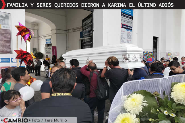 dan ultimo adios y sepultan karina asesinada por ex novio