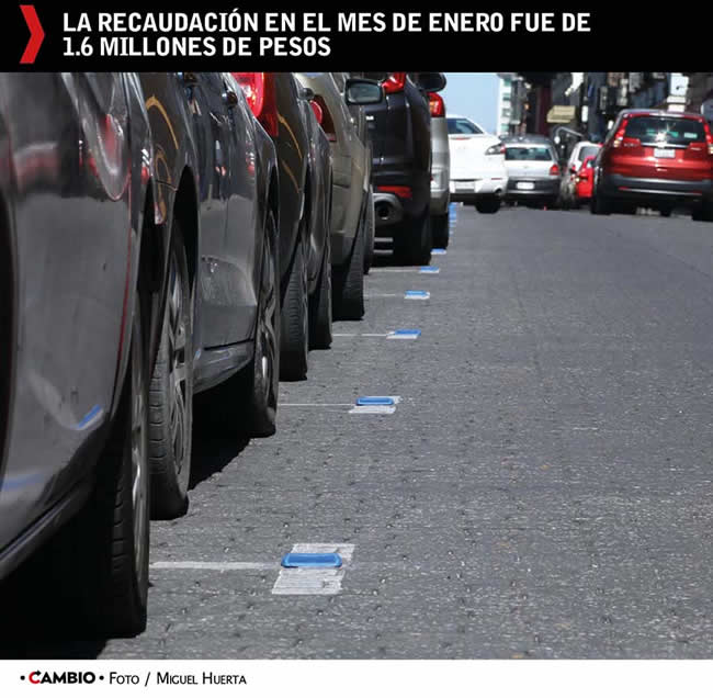 recaudacion parquimetros puebla enero 2023