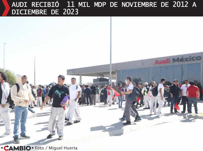 puebla ha dado mas de 11 mil millones a audi