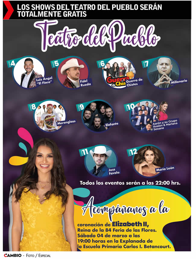 La Feria de las Flores te espera en Huauchinango estarán gratis