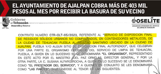 documentos mentiras pedro tepole traslado basura ajalpan