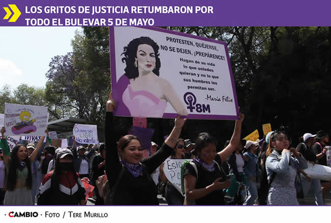 marea feminista inunda calles puebla jornada historica gritos