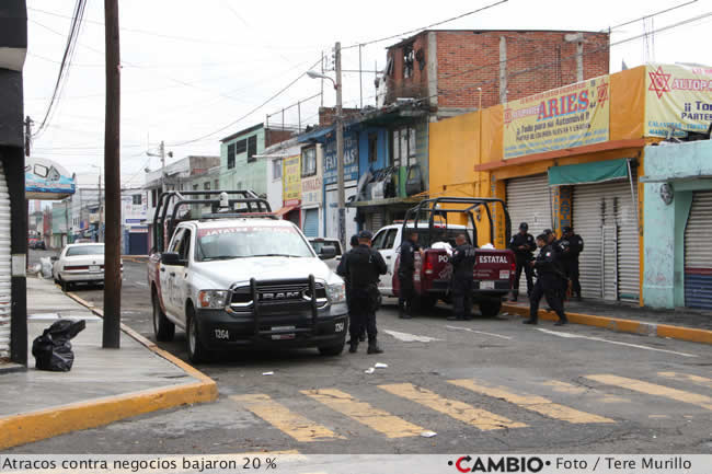 disminucion delitos marzo abril 2023 puebla atracos negocios