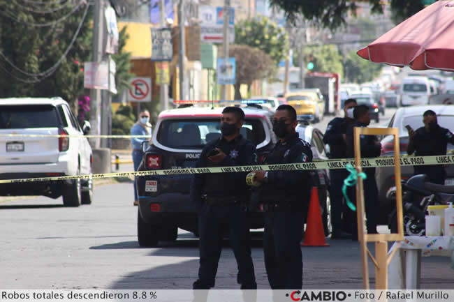 disminucion delitos marzo abril 2023 puebla robos