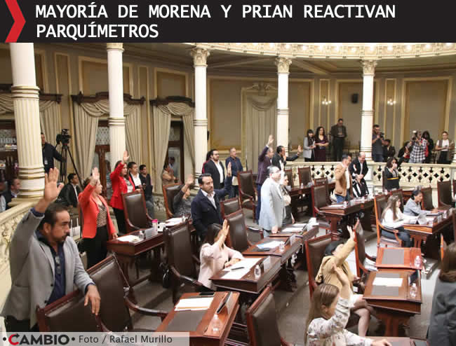 congreso aprueba reactivacion cobro parquimetros centro historico