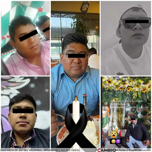 despiden ejecutados masacre santa maria xonacatepec rostros redes sociales