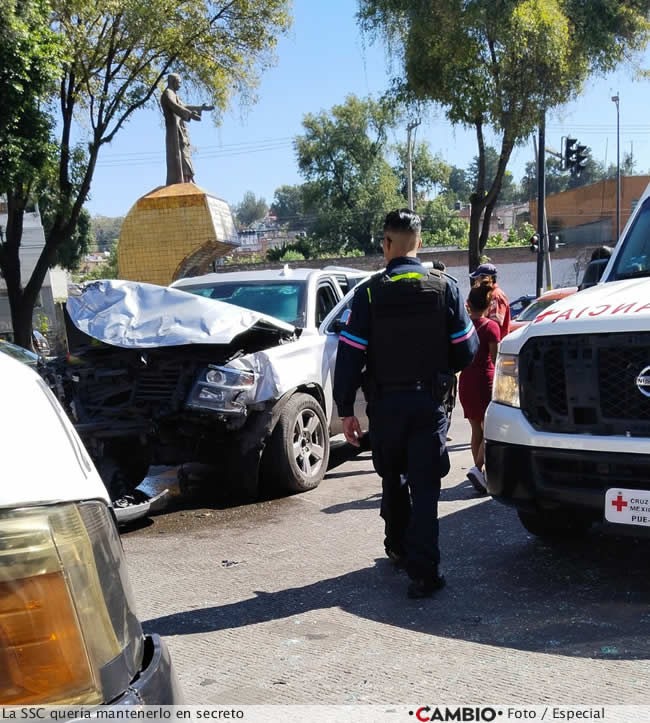 escolta consuelo cruz choca dos rutas transporte publico