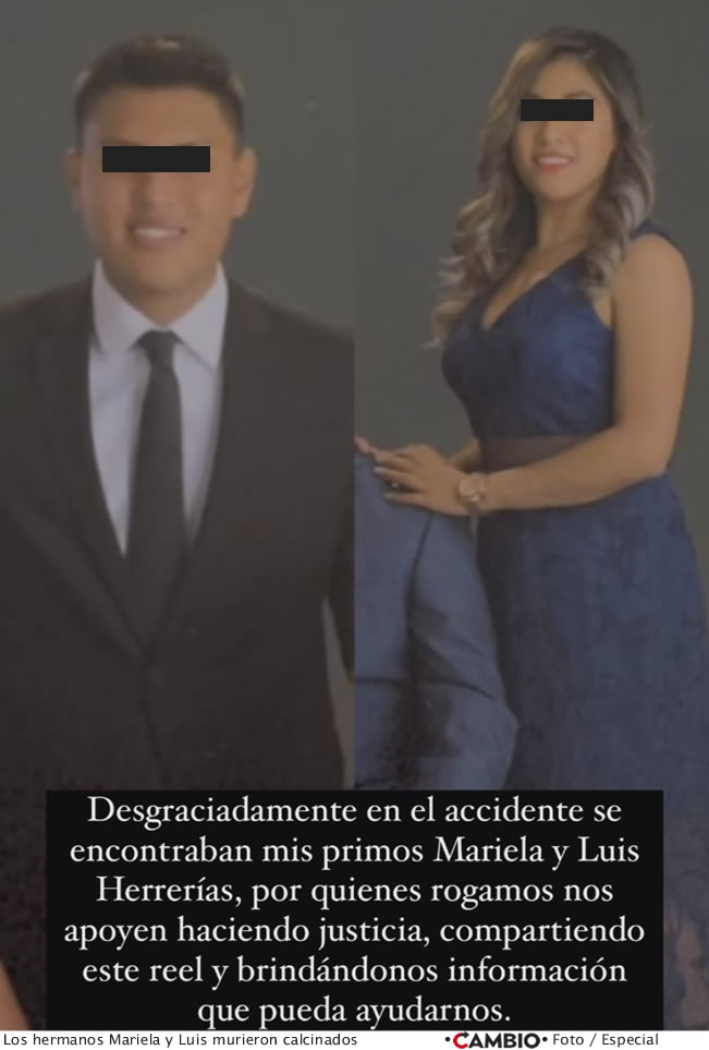 choque atlixcayotl trs jovenes calcinados hermanos mariela luis