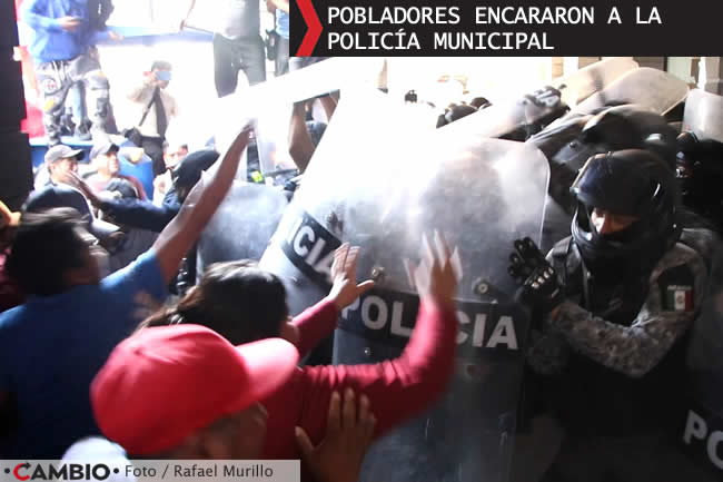vecinos resurreccion enfrentamiento policia municipal