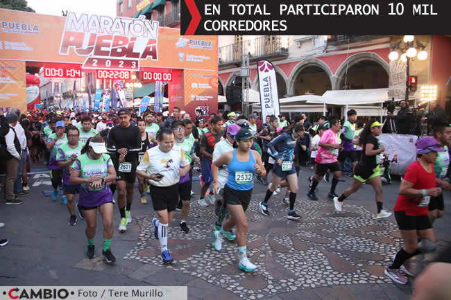 celebracion maraton de puebla numero participantes