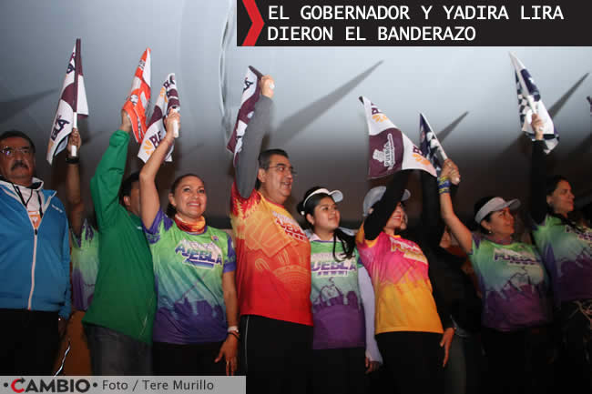 celebracion maraton de puebla sergio salomon yadira lira
