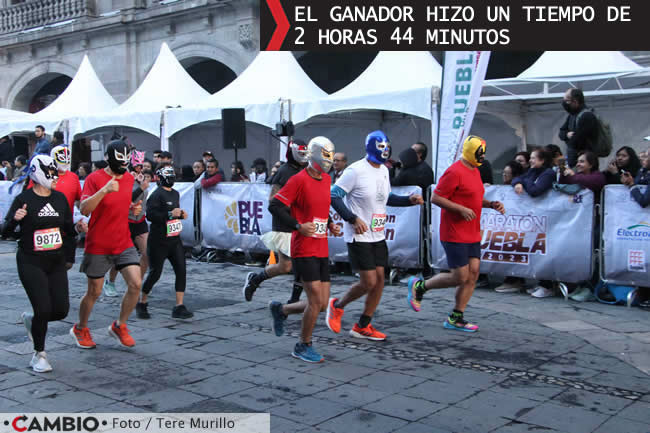 celebracion maraton de puebla tiempo ganador