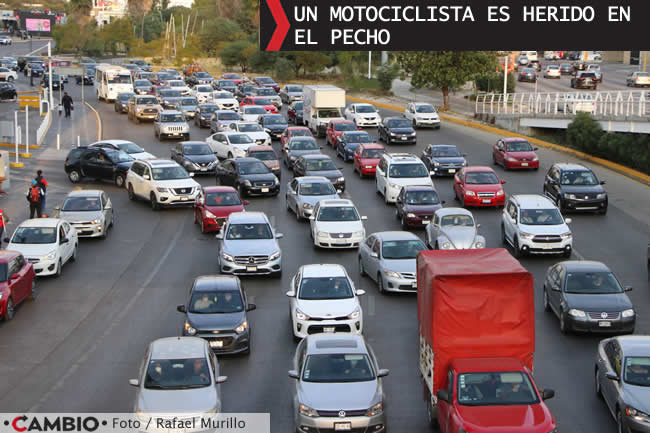 via atlixcayotl inseguridad motociclista herido