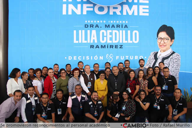 2do informe lilia cedillo buap personal academico