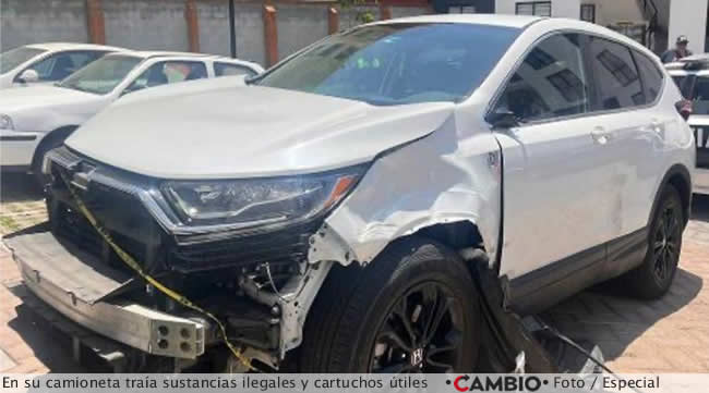 jose carlos arrolla menor agustin medina camioneta sustancias ilegales cartuchos