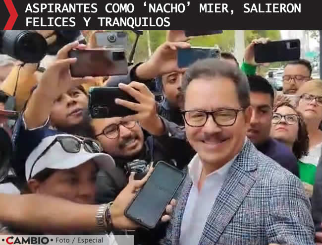 reunion aspirantes morena gubernatura secretario cen nacho mier