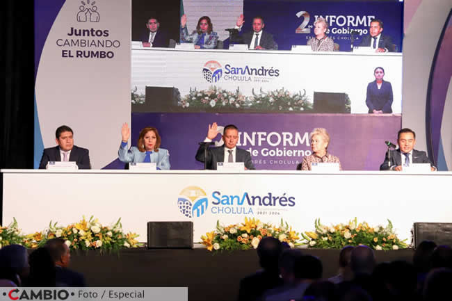 segundo informe labores san andres cholula edmundo tlatehui 