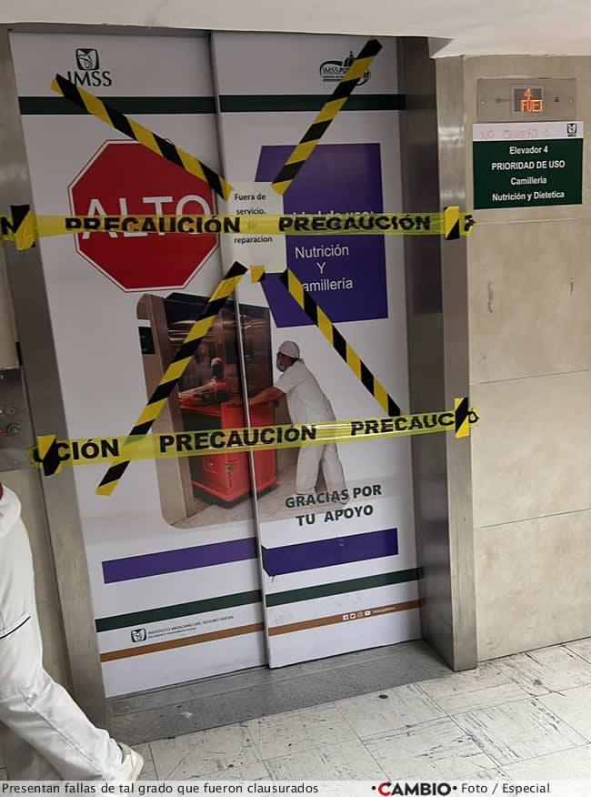 fallas elevadores imss la margarita san jose puebla 