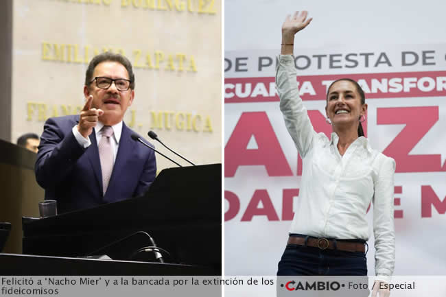 felicitacion claudia sheinbaum nacho mier extincion fideicomisos