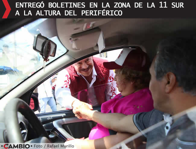 nacho mier entrega boletines zona 11 sur periferico