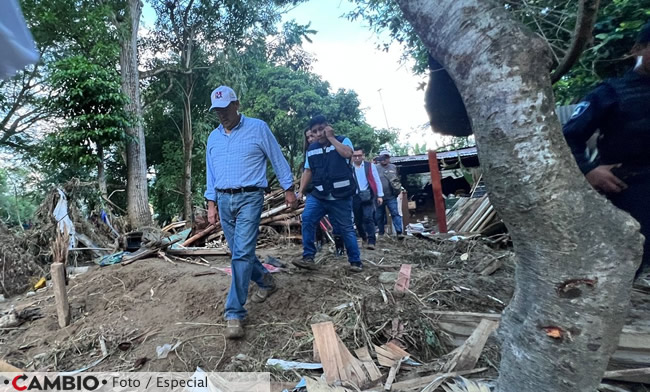 sergio salomon acude venustiano carranza inundaciones otis 
