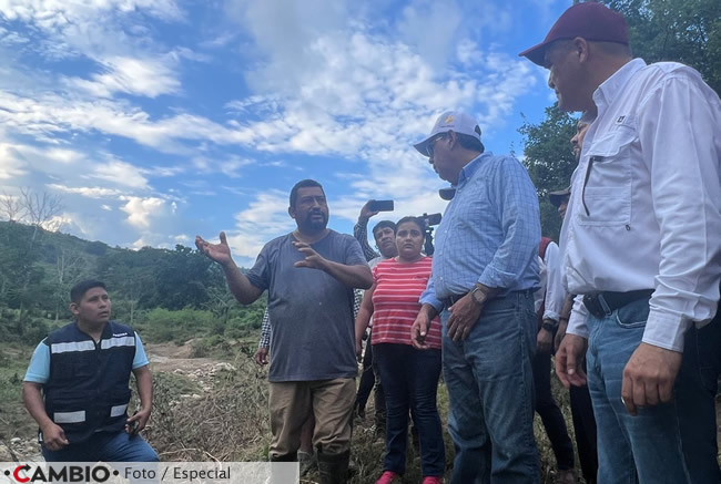 sergio salomon acude venustiano carranza inundaciones otis paso