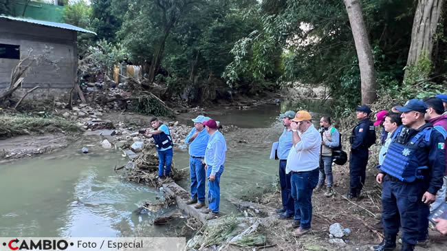 sergio salomon acude venustiano carranza inundaciones otis