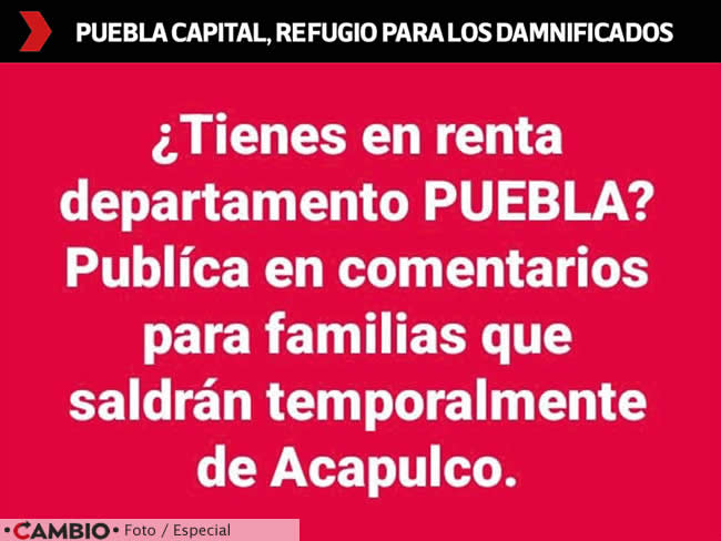 exodo acapulquenios puebla devastacion otis refugio