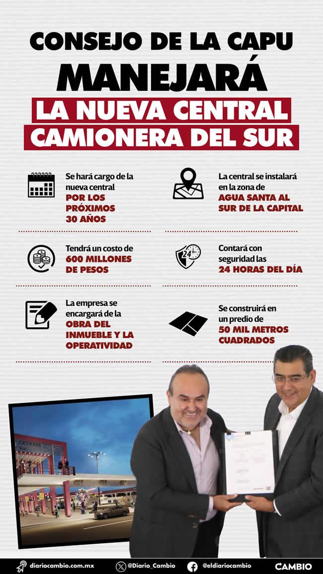 infografia consejo capu manejara nueva central camionera