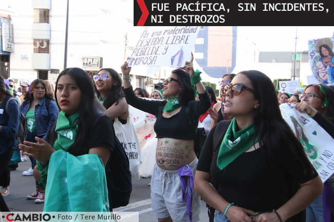 manifestacion puebla 28s despenalizacion aborto pacifica