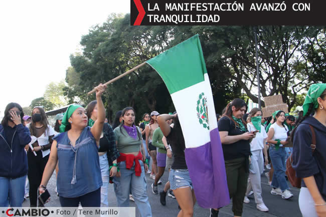 manifestacion puebla 28s despenalizacion aborto tranquilidad