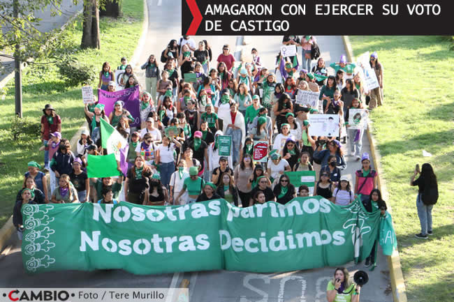 manifestacion puebla 28s despenalizacion aborto voto castigo