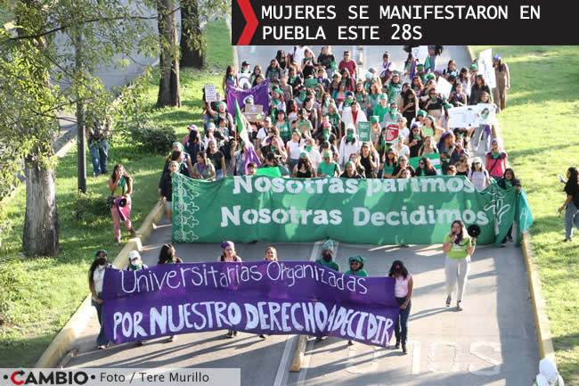 manifestacion puebla 28s despenalizacion aborto